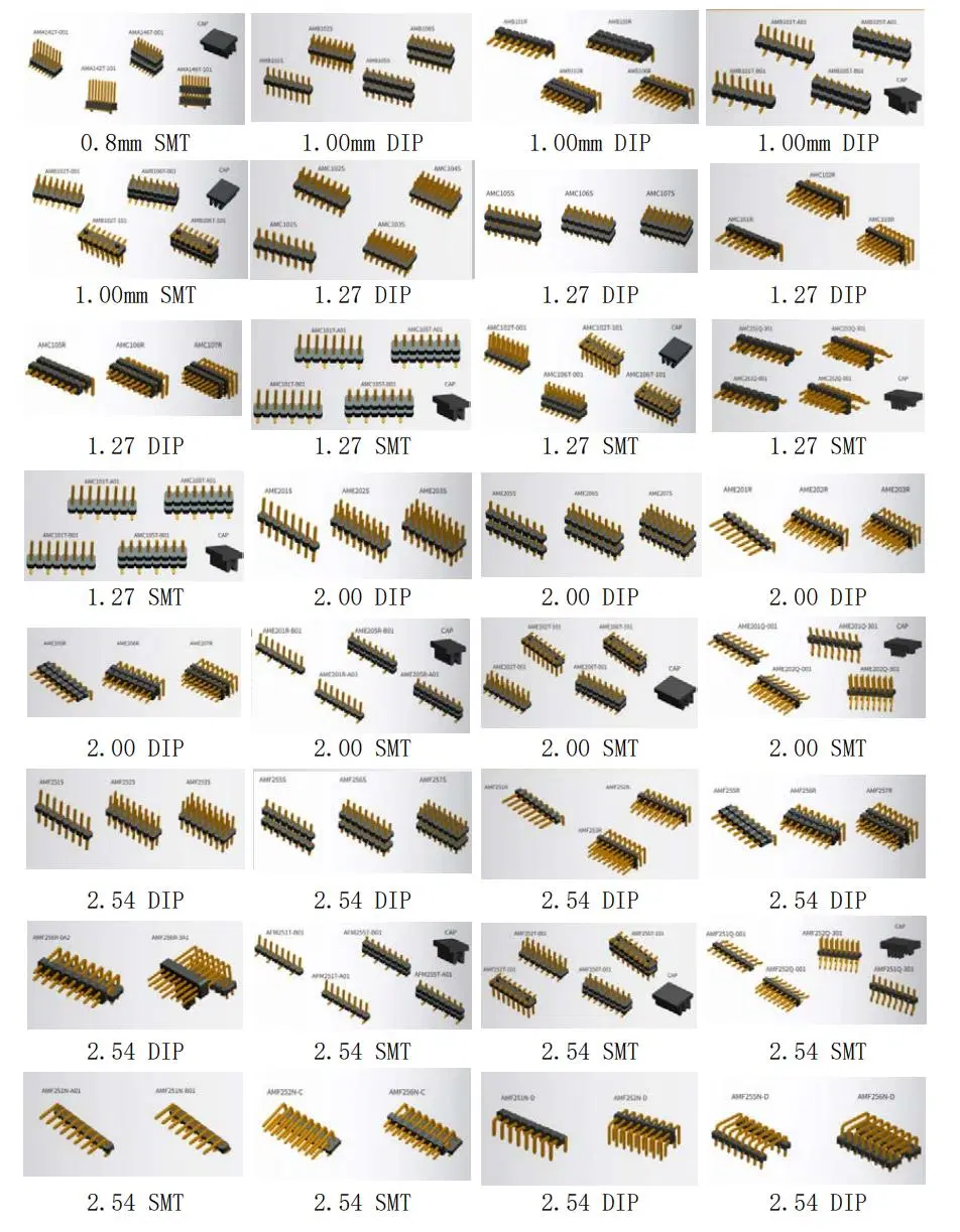 0.75AMP Small pH Connectors SMT 1.0 Pitch Board to Board Connectors for Electronic PCB Board