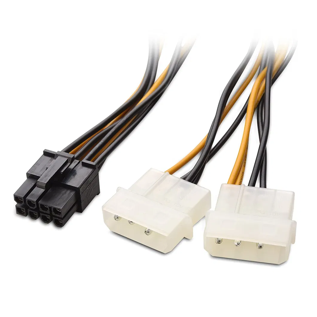 PCI-E 6pin to 3 SATA SSD Power Cord Power Supply Cable